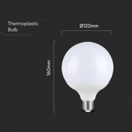 V-TAC LED izzó  E27 G120 22W 200° 4000K nagygömb - 23884