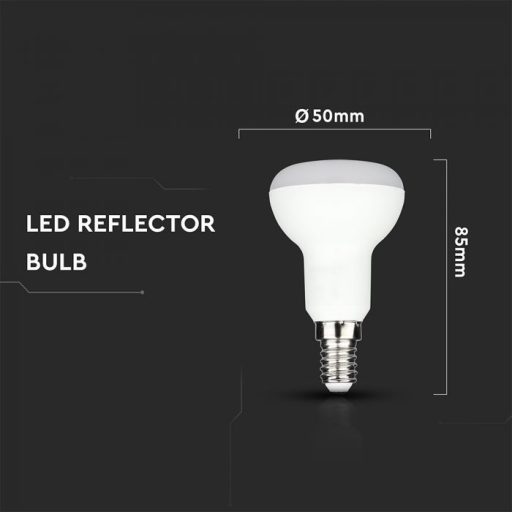 V-TAC LED izzó E14 R50 4,8W 120° 6500K spot - 23896