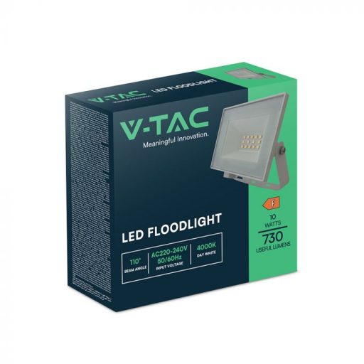 V-TAC 10W LED reflektor 110° 4000K fehér házas - 23971