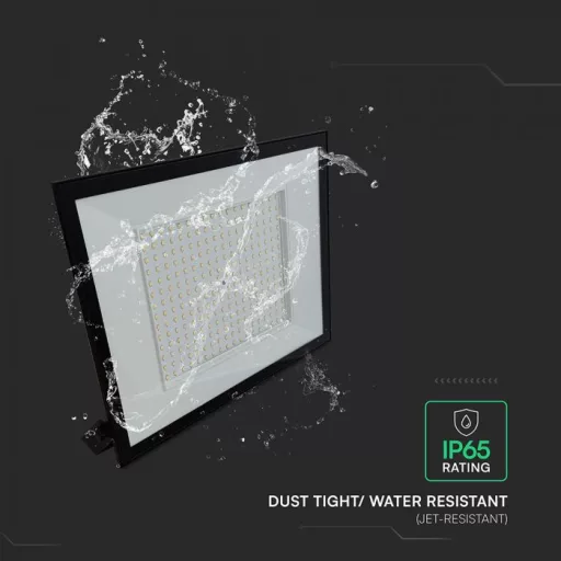 V-TAC 200W LED reflektor 110° 6500K fekete házas - 23977
