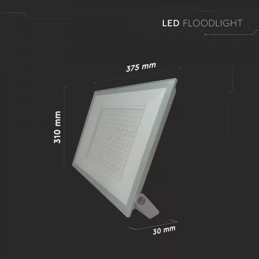 V-TAC 200W LED reflektor 110° 6500K fehér házas - 23978
