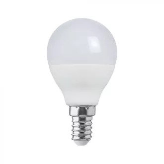 V-TAC LED izzó  E14 P45 6.5W 180° 4000K kisgömb - 24019