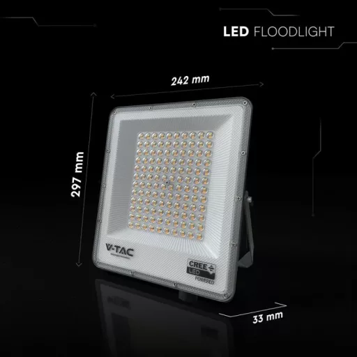 V-TAC 100W LED reflektor CCT 3in1 Fekete házas (Cree Chip) - 240716