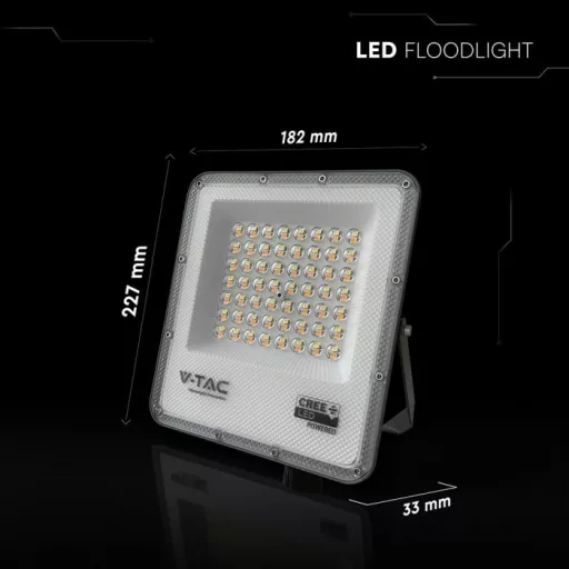 V-TAC 50W LED reflektor CCT 3in1 Fekete házas (Cree Chip) - 240736
