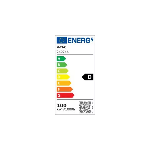 V-TAC LED Csarnokvilágító 100W 155LM/W (CREE CHIP) 6500K - 240746