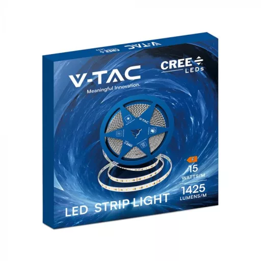 V-TAC LED szalag 8mm széles SMD2835 192LED/M 15W/M 24V IP20 CCT (3000K - 4000K - 6500K) - 240836