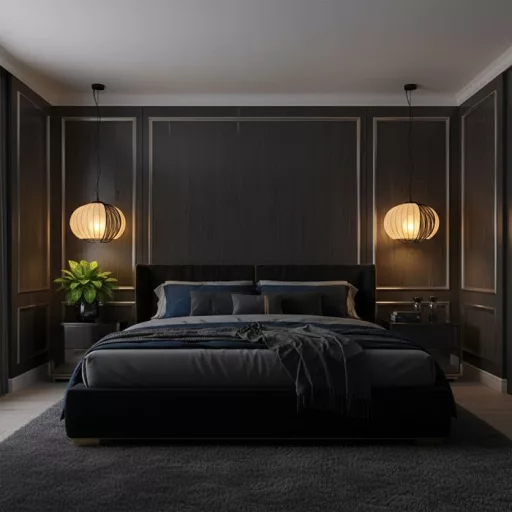 V-TAC E27 dekoratív függeszték ф400 - fekete + bézs - 24117