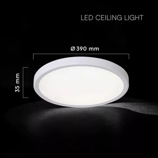 V-TAC LED mennyezeti lámpa - dimmelhető - 36W 3in1- fehér - 24139