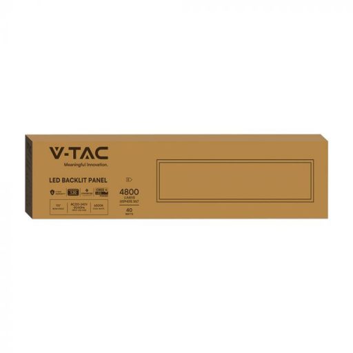 V-TAC LED backlit panel 40W 120lm/W 1200 x 300 mm (Cree Chip) 6500K  - 241486