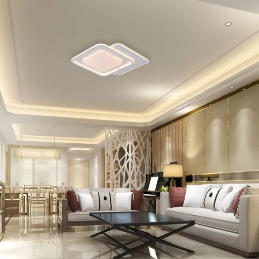 V-TAC 60W Dekoratív mennyezeti LED lámpa távirányítóval 3in1  - 24177