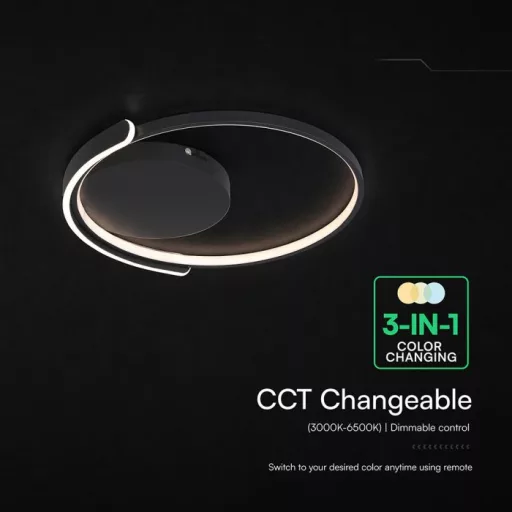 V-TAC 70W Dekoratív mennyezeti LED lámpa távirányítóval 3in1  - 24179