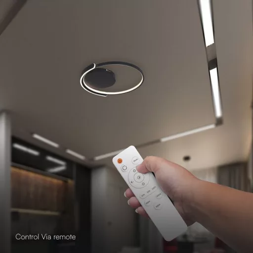V-TAC 70W Dekoratív mennyezeti LED lámpa távirányítóval 3in1  - 24179
