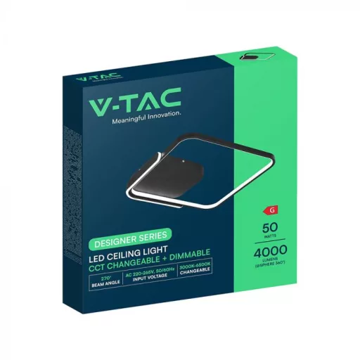 V-TAC 70W Dekoratív mennyezeti LED lámpa távirányítóval 3in1  - 24180