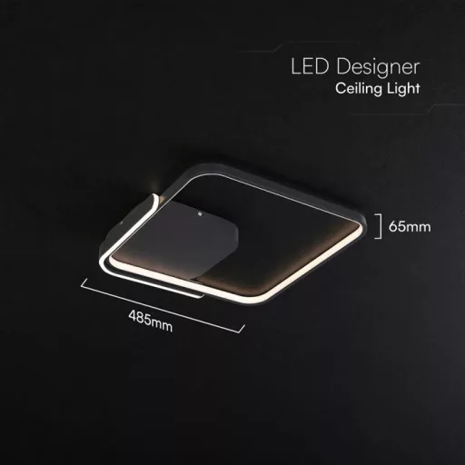 V-TAC 70W Dekoratív mennyezeti LED lámpa távirányítóval 3in1  - 24180