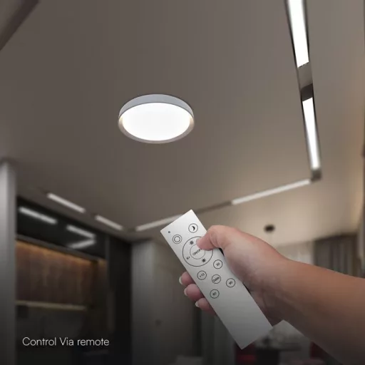 V-TAC LED mennyezeti lámpa - dimmelhető - 30W/60W/30W 3in1 - 24198