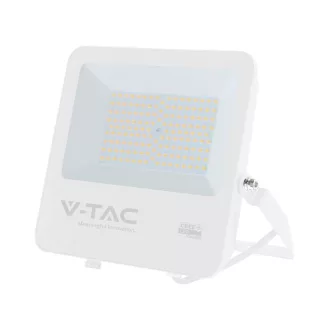   V-TAC 100W LED reflektor 115° 6500K 135LM/W fehér házas (CREE Chip) 1M hosszú vezetékkel - 242116