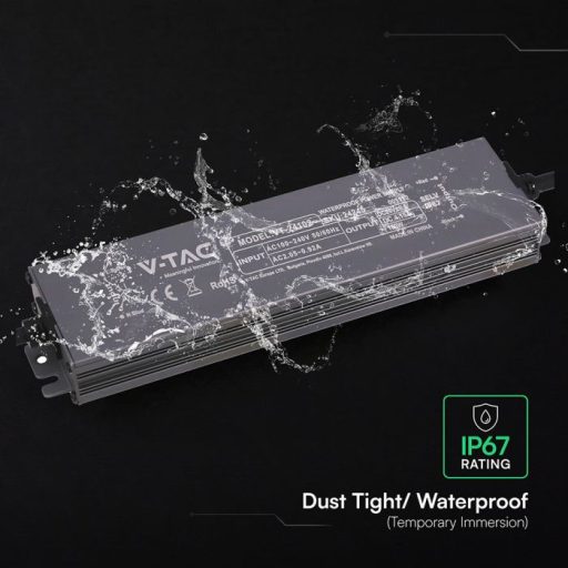 V-TAC LED Fémházas szerelhető vízálló tápegység 100W 4.15A 24V IP67 - 24245