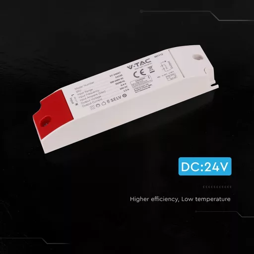 V-TAC LED szerelhető vízálló tápegység 36W 1.5A 24V IP44 - 24249