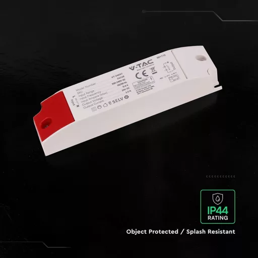 V-TAC LED szerelhető vízálló tápegység 36W 1.5A 24V IP44 - 24249
