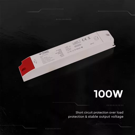 V-TAC LED szerelhető vízálló tápegység 100W 4.15A 24V IP44 - 24251