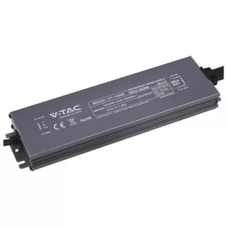   V-TAC LED Fémházas szerelhető vízálló tápegység 200W 16.5A 12V IP67 - 24266