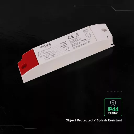 V-TAC LED szerelhető vízálló tápegység 60W 5A 12V IP44 - 24269