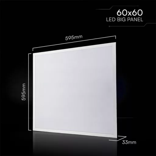 V-TAC Backlit LED panel 20W 180lm/W 595 x 595 mm 4000K - 24280