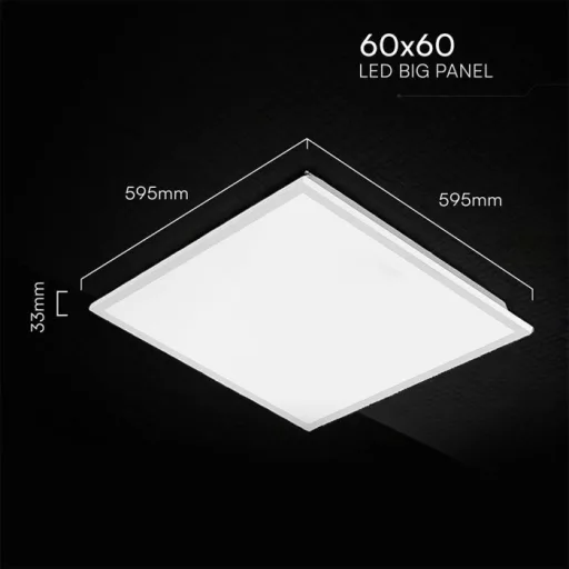V-TAC Backlit LED panel 40W 600 x 600 mm 120LM/W CCT 3in1 - 24324