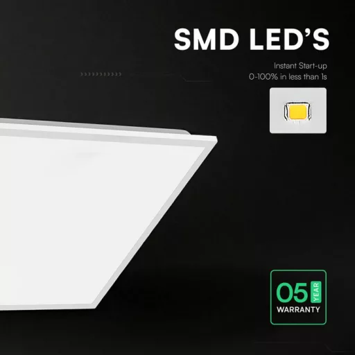 V-TAC Backlit LED panel 40W 600 x 600 mm 120LM/W CCT 3in1 - 24324