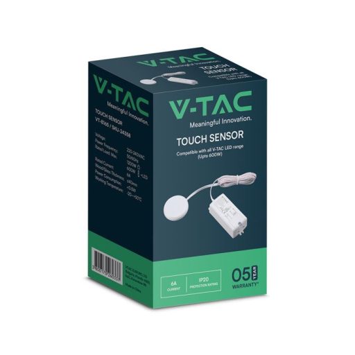 V-TAC rejthető kapcsoló 220V fehér - 24358