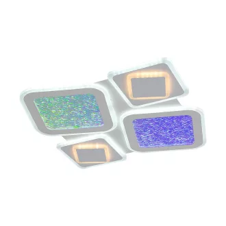   V-TAC 2x40W Dekoratív mennyezeti LED lámpa távirányítóval 3in1  - 24522