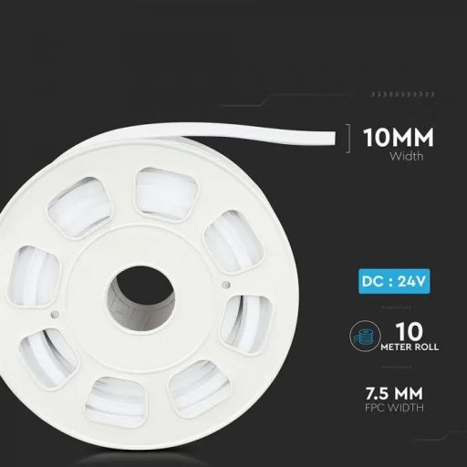 V-TAC LED Neon flex 8W/M 24V IP65 3000K - 2513