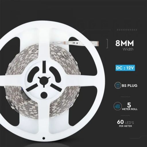 V-TAC Led szalag szett 5050 60led/m 12V IP20 RGB - 2544