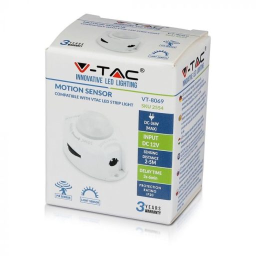 V-TAC LED Ágyvilágítás mozgásérzékelő - 2554