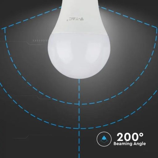 V-TAC LED izzó  E27 A60 6.5W 120lm/W 200° 6400K gömb (Samsung Chip) - 257