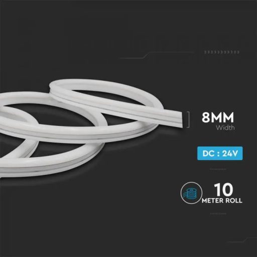 V-TAC LED Neon flex 6.5W/M 24V IP68 kék - 2615