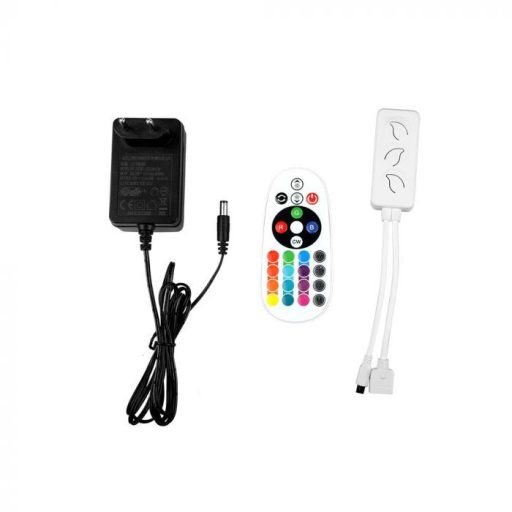 V-TAC LED Szalag szett RGB+WW-CW Google Home és Amazon Alexa kompatibilis + 3 az 1-ben 5050 4W/M IP65 5m - 2628