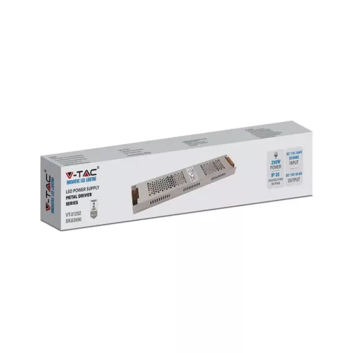 V-TAC LED Fémházas szerelhető tápegység 250W 20.8A 12V IP20 - 2690
