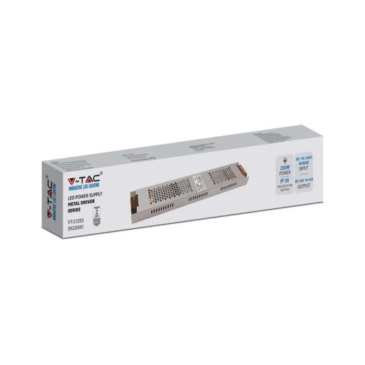 V-TAC LED Fémházas szerelhető tápegység 250W 10.41A 24V IP20 - 2691