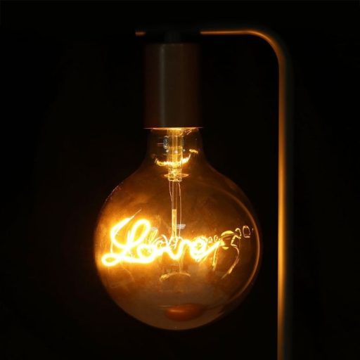 V-TAC Füstözött LED izzó filament COG  E27 G125 5W 2200K nagygömb - 2700
