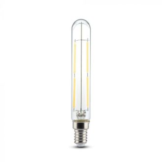   V-TAC Átlátszó LED izzó filament COG  E14 T20 4W 6000K - 2703
