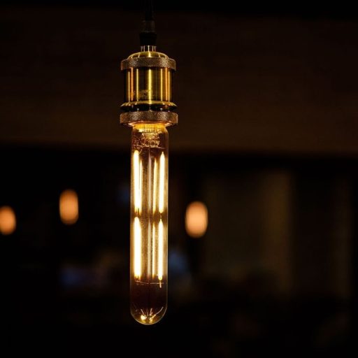 V-TAC Átlátszó LED izzó filament COG  E14 T20 4W 6000K - 2703