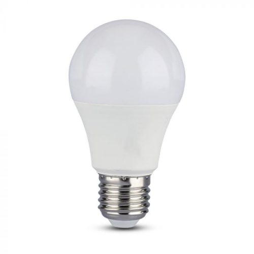 V-TAC LED lámpa mikrohullámú mozgásérzékelővel E27 A60 9W 200° 6400K gömb - 2762