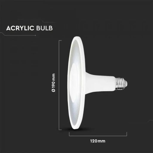 V-TAC LED izzó  E27 11W 120° 3000K AKRIL UFO (Samsung Chip) - 2781