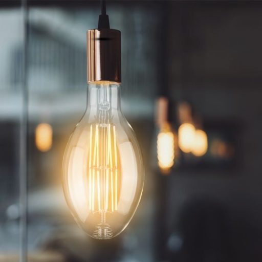 V-TAC Átlátszó LED izzó filament COG  E27 ED120 24W 160lm/W 6400K nagygömb - 2817