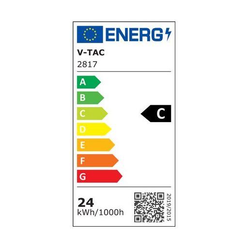 V-TAC Átlátszó LED izzó filament COG  E27 ED120 24W 160lm/W 6400K nagygömb - 2817