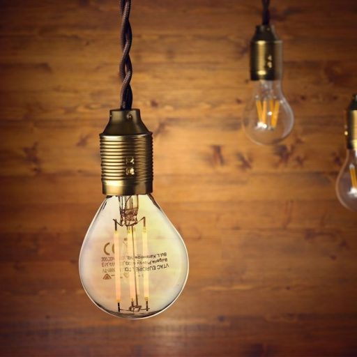 V-TAC Átlátszó LED izzó filament COG  E14 P45 6W 2700K kisgömb - 2845