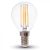 V-TAC Átlátszó LED filament COG lámpa E14 P45 6W 130lm/w 6400K kisgömb - 2856