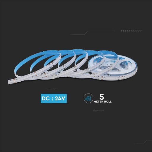 V-TAC COB LED szalag 422LED/M 11W/M 24V IP20 RGB - 2880