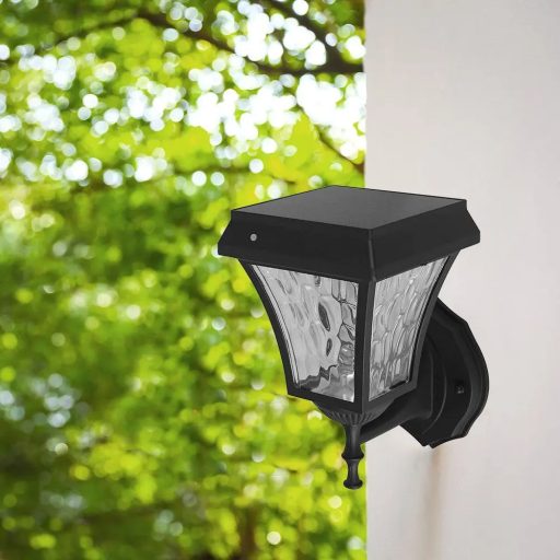 V-TAC LED Napelemes (Solar) fali lámpa 2W - CCT - fekete - 2889